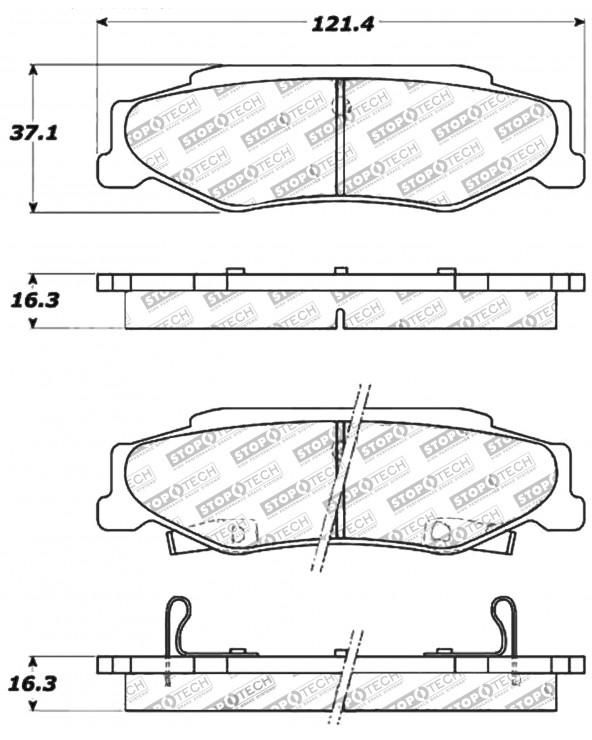 309.07320 StopTech Sport  Brake Pads - Bremsbeläge Vorne VA