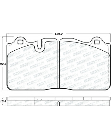 StoptTech Sport  Bremsbeläge Vorne VA Ford Mustang 5. Generation [Bj. 05 - 14] - 4.0l