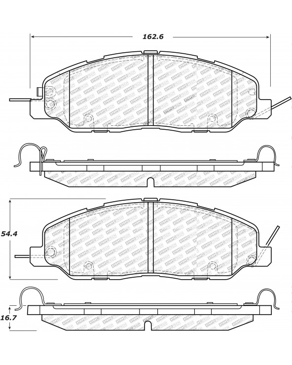 309.13950 StopTech Sport  Brake Pads - Bremsbeläge Vorne VA