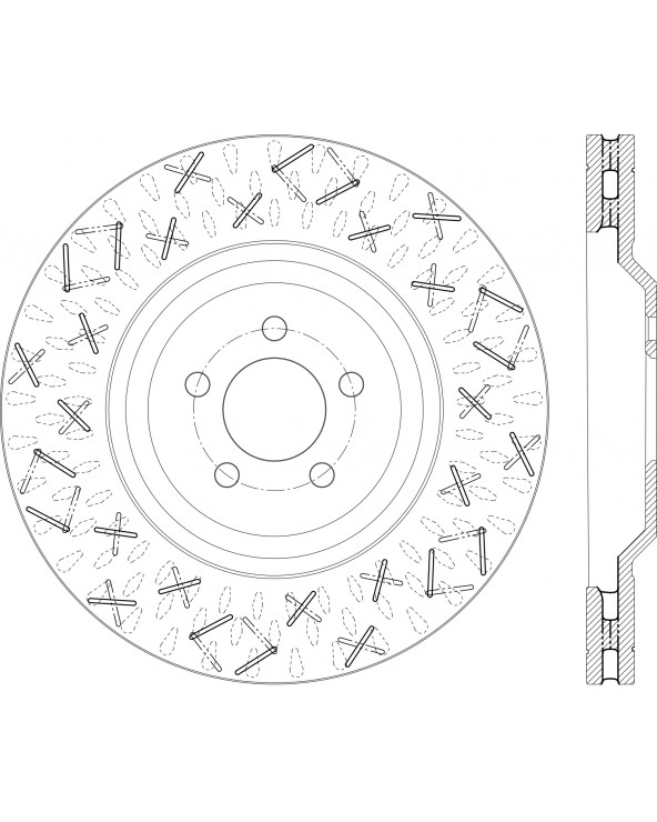 126.63088 StopTech Sport  Brake Rotors - 2-teilige Bremsscheiben Vorne VA